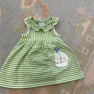 Bailey Boys 12 Month Stripped Appliqué Dress